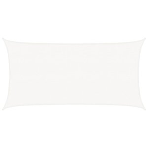 vidaXL Voile d'ombrage 160 g/m² Blanc 2 5x4 5 m PEHD