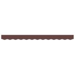 vidaXL Valance de Auvent pour Cadre de 2.5m Marron 2.3x0.2m
