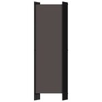 vidaXL Cloison de séparation 6 panneaux Anthracite 300x180 cm