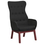 vidaXL Chaise de relaxation Noir Tissu