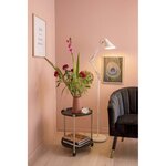 Fauteuil en velours  pieds en bois bicolores royal
