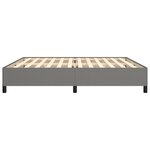 vidaXL Cadre de lit sans matelas gris foncé 200x200 cm tissu