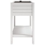 vidaXL Lit surélevé de jardin blanc 110x45x79 cm polypropylène
