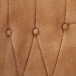vidaXL Chaise à oreilles Marron Toile