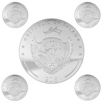 Pièce de monnaie en Argent 2 Dollars - 20 Dollars g 4 x 1/2 Oz - 1 x 3 Oz Millésime 2022 SEVEN DEADLY SINS