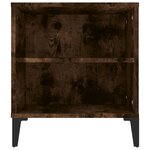 vidaXL Meuble TV Chêne fumé 102x44 5x50 cm Bois d'ingénierie