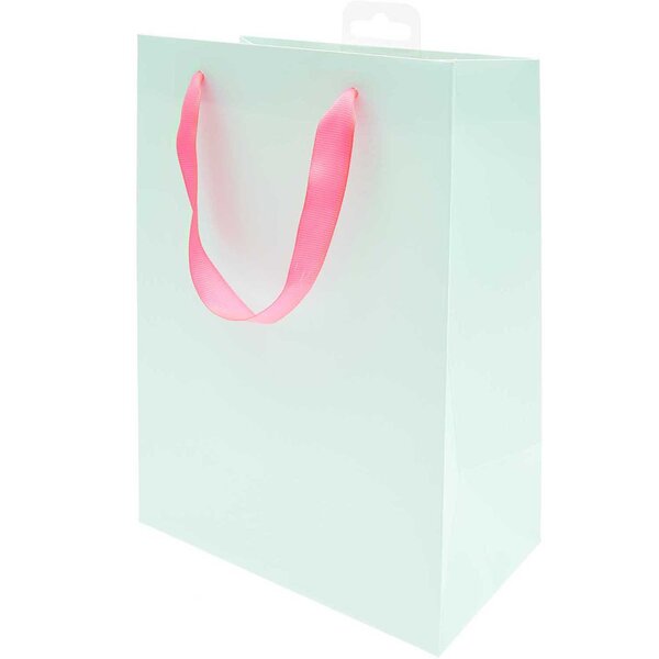 Sac cadeau menthe 26 x 32 cm