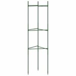 vidaXL Cages à tomates 4 Pièces 116 cm acier et PP
