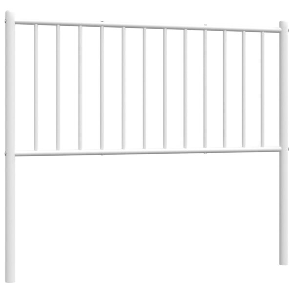 vidaXL Tête de lit métal blanc 100 cm