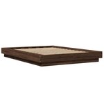 vidaXL Cadre de lit sans matelas chêne marron 120x190 cm