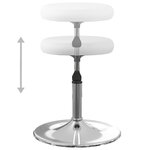 vidaXL Chaises à manger lot de 2 blanc similicuir