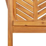 vidaXL Chaises à manger de jardin lot de 4 bois massif d'acacia