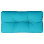 vidaXL Coussin de palette turquoise 80x40x12 cm tissu