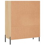 vidaXL Armoire à étagères chêne sonoma 69 5x32 5x90 cm bois ingénierie