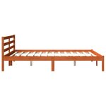 vidaXL Cadre de lit sans matelas cire marron 180x200cm bois pin massif