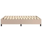vidaXL Cadre de lit Cappuccino 140x200 cm Similicuir