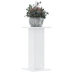 vidaXL Supports pour plantes 2 Pièces blanc 30x30x60 cm bois d'ingénierie