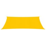 vidaXL Voile d'ombrage 160 g/m² rectangulaire jaune 3 5x5 m PEHD