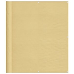 vidaXL Écran de balcon sable 120x800 cm 100  polyester oxford