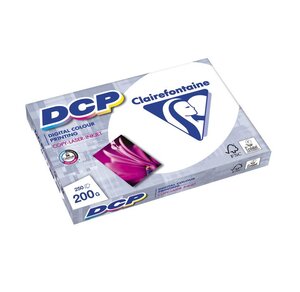 Ramette 250 Feuilles Papier Couleur A4 200 g Blanc 170 CIE CLAIREFONTAINE