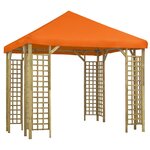 vidaXL Belvédère 3x3 m Orange