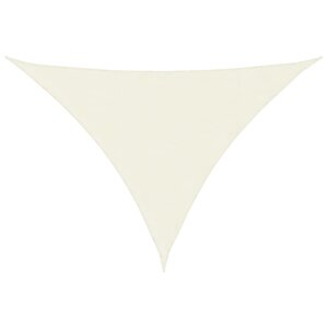 vidaXL Voile de parasol tissu oxford triangulaire 3 5x3 5x4 9 m crème