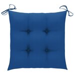 vidaXL Mobilier à dîner d'extérieur pliable avec coussin 3 Pièces Teck