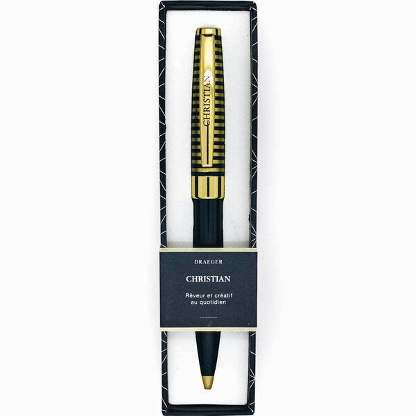 Stylo bille prénom homme Pastel Chic - Christian - Draeger