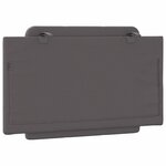 vidaXL Coussin de tête de lit gris 80 cm similicuir