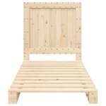 vidaXL Cadre de lit avec tête de lit 90x200 cm bois de pin massif