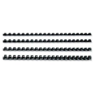 Lot de 100 CombBind Peignes de reliure noir 8 mm GBC