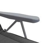 vidaXL Chaises pliables de jardin avec coussins 2 Pièces Gris