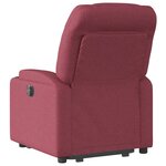 vidaXL Fauteuil inclinable rouge bordeaux tissu