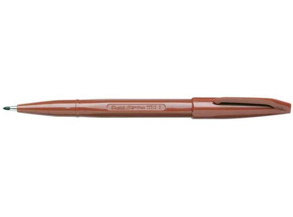 Stylo feutre Sign Pen S 520, brun PENTEL ARTS