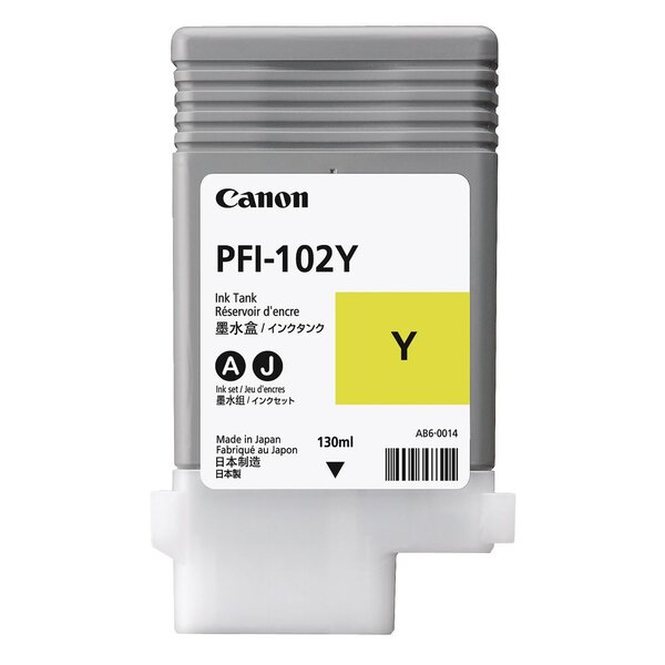 Pfi-102 cartouche d'encre authentique (0898b001) - jaune