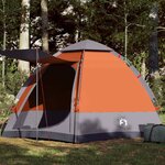 vidaXL Tente de camping cabine 4 personnes libération rapide