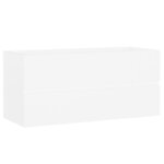 vidaXL Armoire d'évier Blanc 100x38 5x45 cm Bois d'ingénierie
