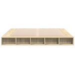 vidaXL Cadre de lit chêne sonoma 180x200 cm bois d'ingénierie