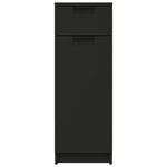 vidaXL Armoire de salle de bain Noir 32x34x90 cm Bois d'ingénierie