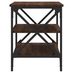 vidaXL Meuble TV Chêne marron 60x40x50 cm Bois d'ingénierie