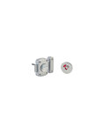 THIRARD - Verrou automatique alouette pour WC  50mm  époxy argent