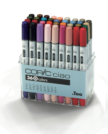 Set 36 marqueurs Manga Copic Ciao Set D