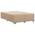 vidaXL Cadre de lit Cappuccino 140x190 cm Similicuir