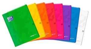 Cahier EASYBOOK Agrafé 24 x 32 cm 96 pages 90g petits carreaux Couleurs aléatoires OXFORD