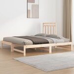 vidaXL Lit coulissant 2x(90x190) cm Bois de pin massif