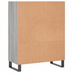 vidaXL Armoire à étagères sonoma gris 69 5x32 5x90cm bois d'ingénierie