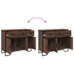 vidaXL Buffet chêne marron 97x32 5x74 5 cm bois d'ingénierie
