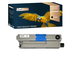 Qualitoner x1 toner 44469804 noir compatible pour oki