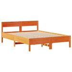 vidaXL Cadre de lit sans matelas cire marron 120x200cm bois pin massif