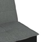 vidaXL Canapé-lit en forme de L gris foncé 255x140x70 cm tissu